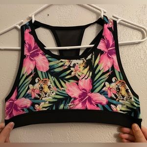 Bright jungle bra with tigers